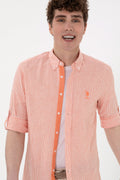 Men's Pomegranate Flower Long Sleeve Shirt