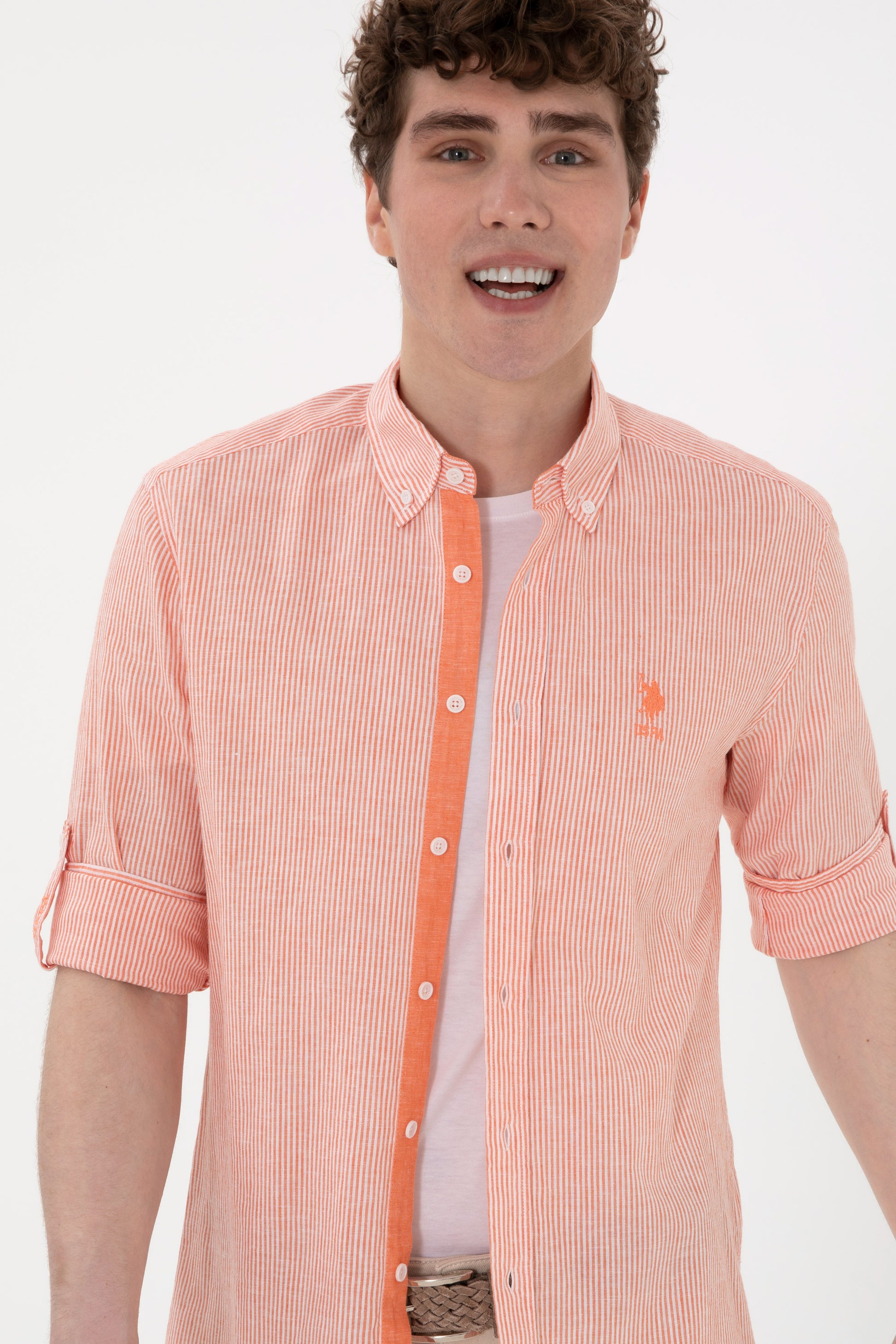Men's Pomegranate Flower Long Sleeve Shirt