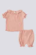 Baby Girl Pink 2-Piece Short Sleeve T-Shirt Set