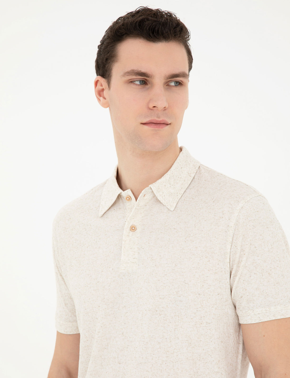 Beige Slim Fit T-Shirt