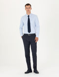 Light Blue Slim Fit Long Sleeve Basic Shirt