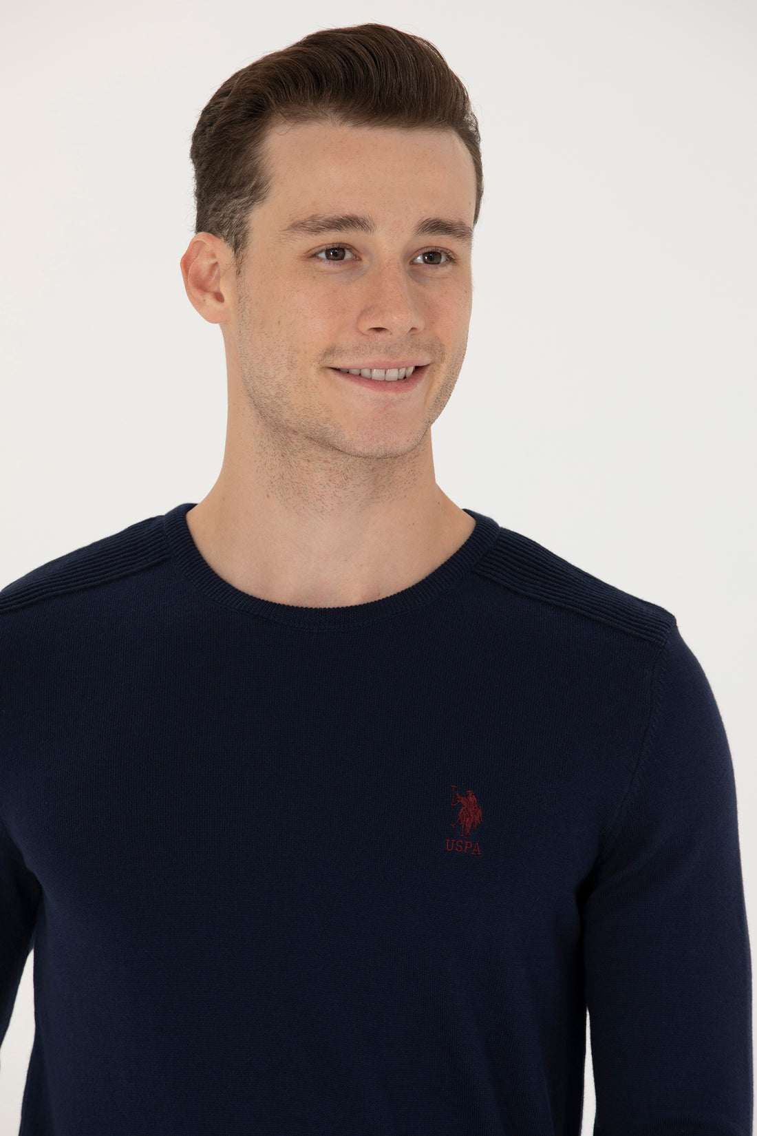 Men's Navy Blue Basic Sweater