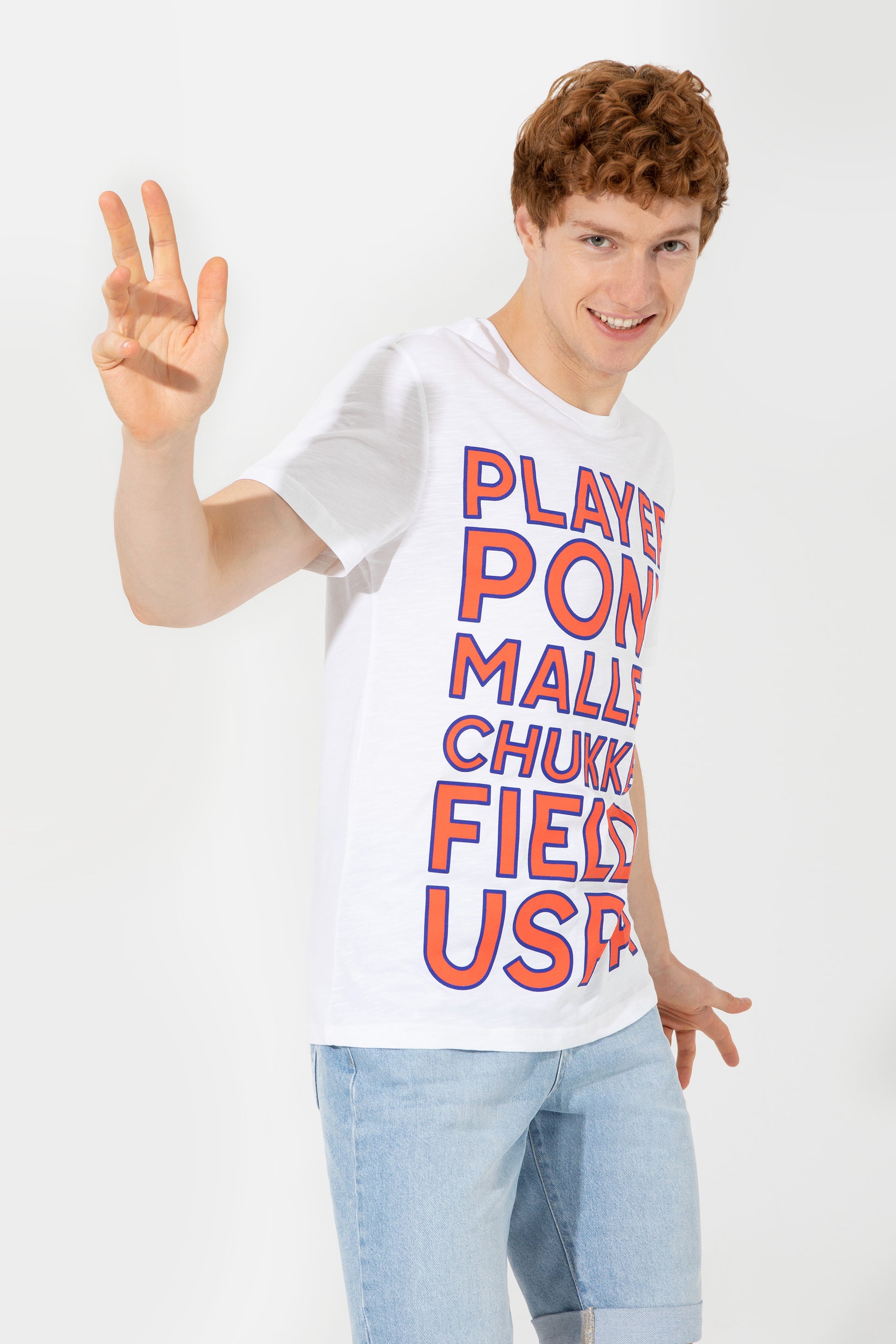 Men's White Crew Neck T-Shirt