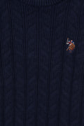 Boy's Navy Blue Basic Sweater