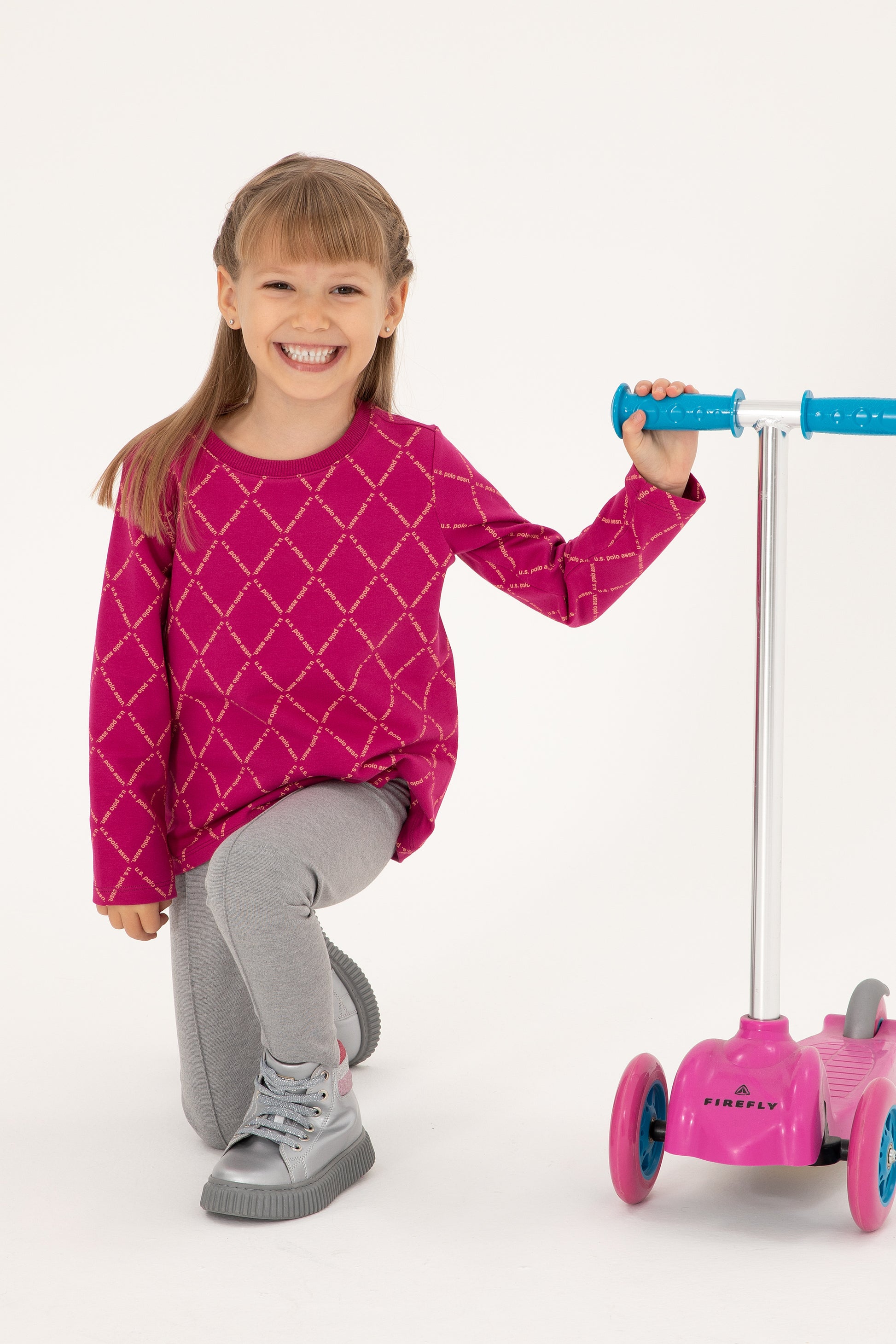 Girl's Fuchsia Sweatshirt