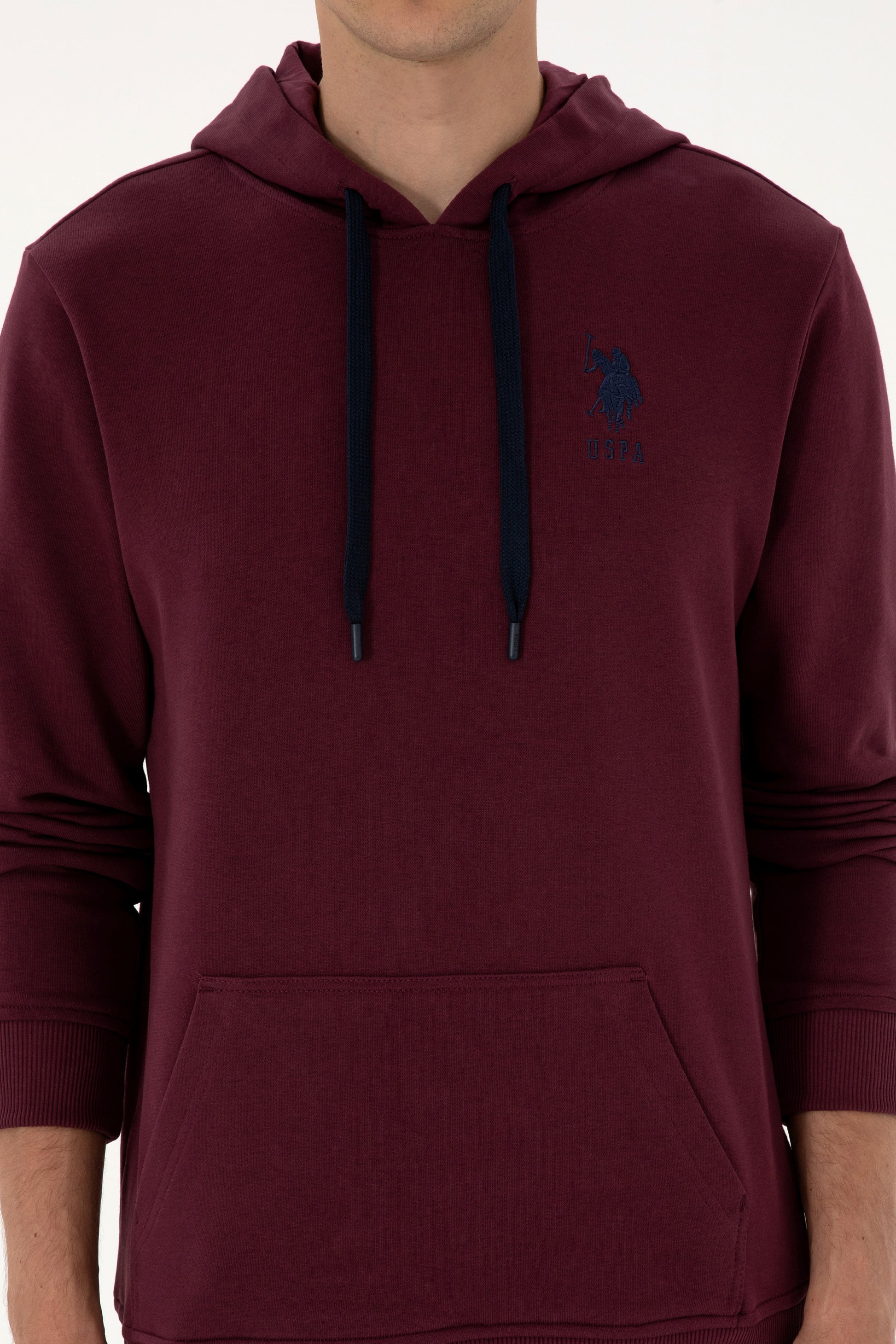 Men's Burgundy Basic Sweatshirt