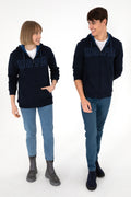 Men's Navy Blue Knitted Cardigan