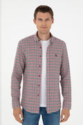 Men's Red Long Sleeve Shirt