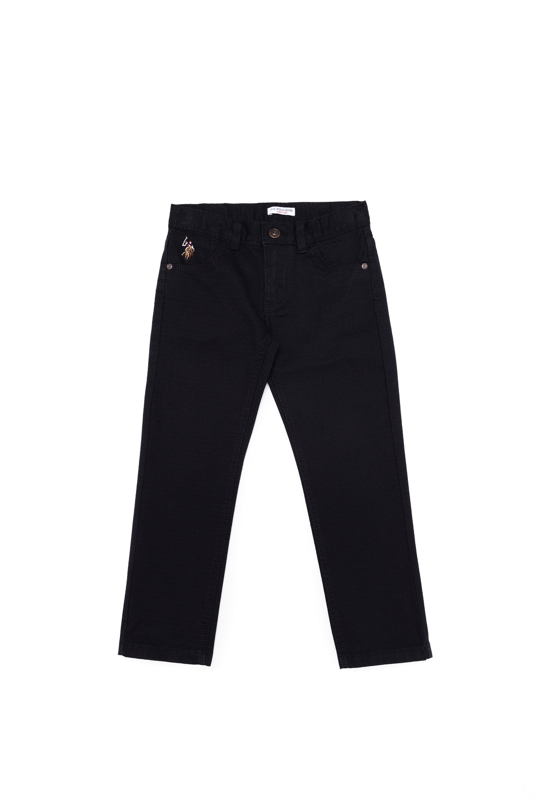 Boy's Black Canvas Pants