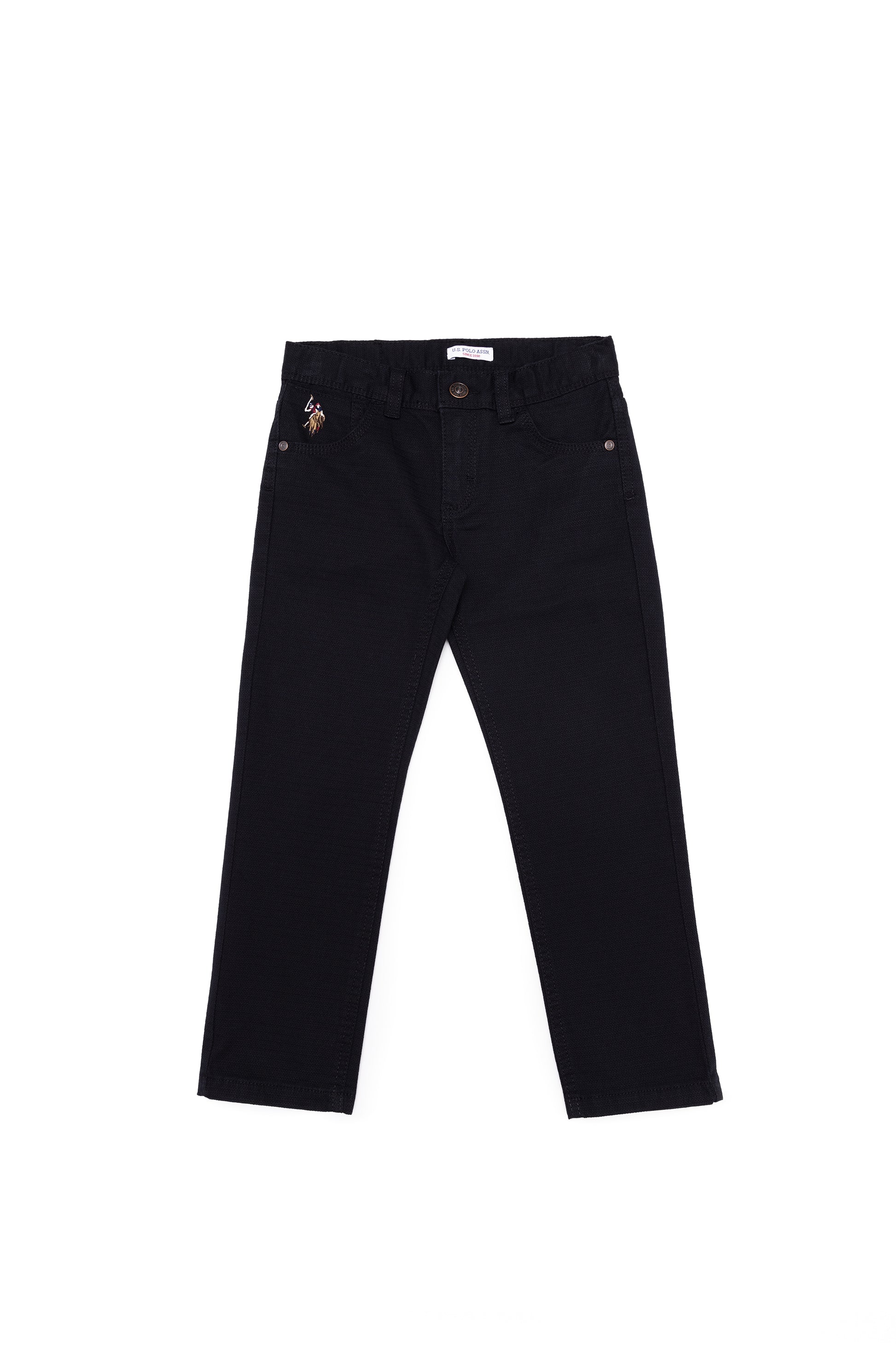 Boy's Black Canvas Pants