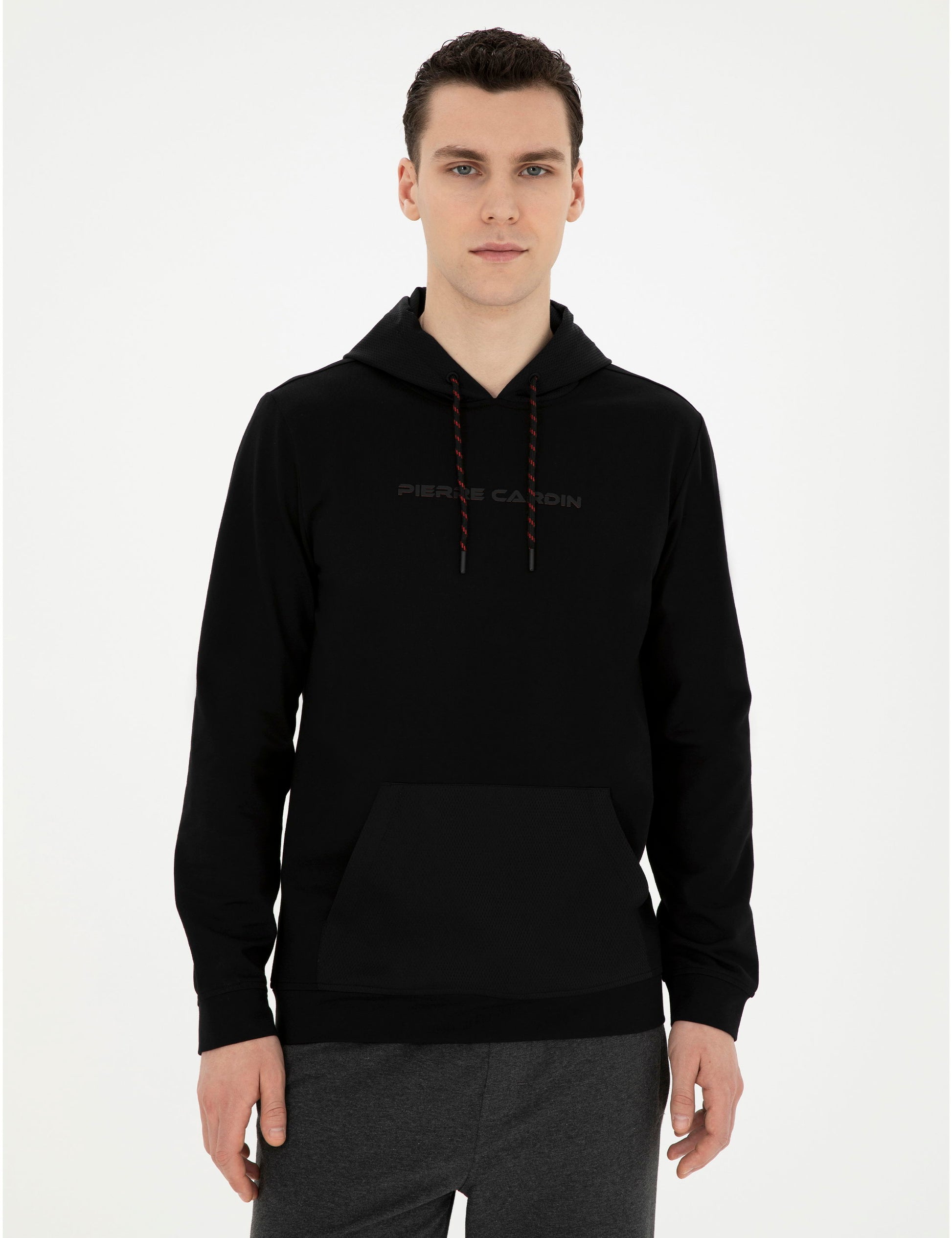 Black Regular Fit Sweatshirt