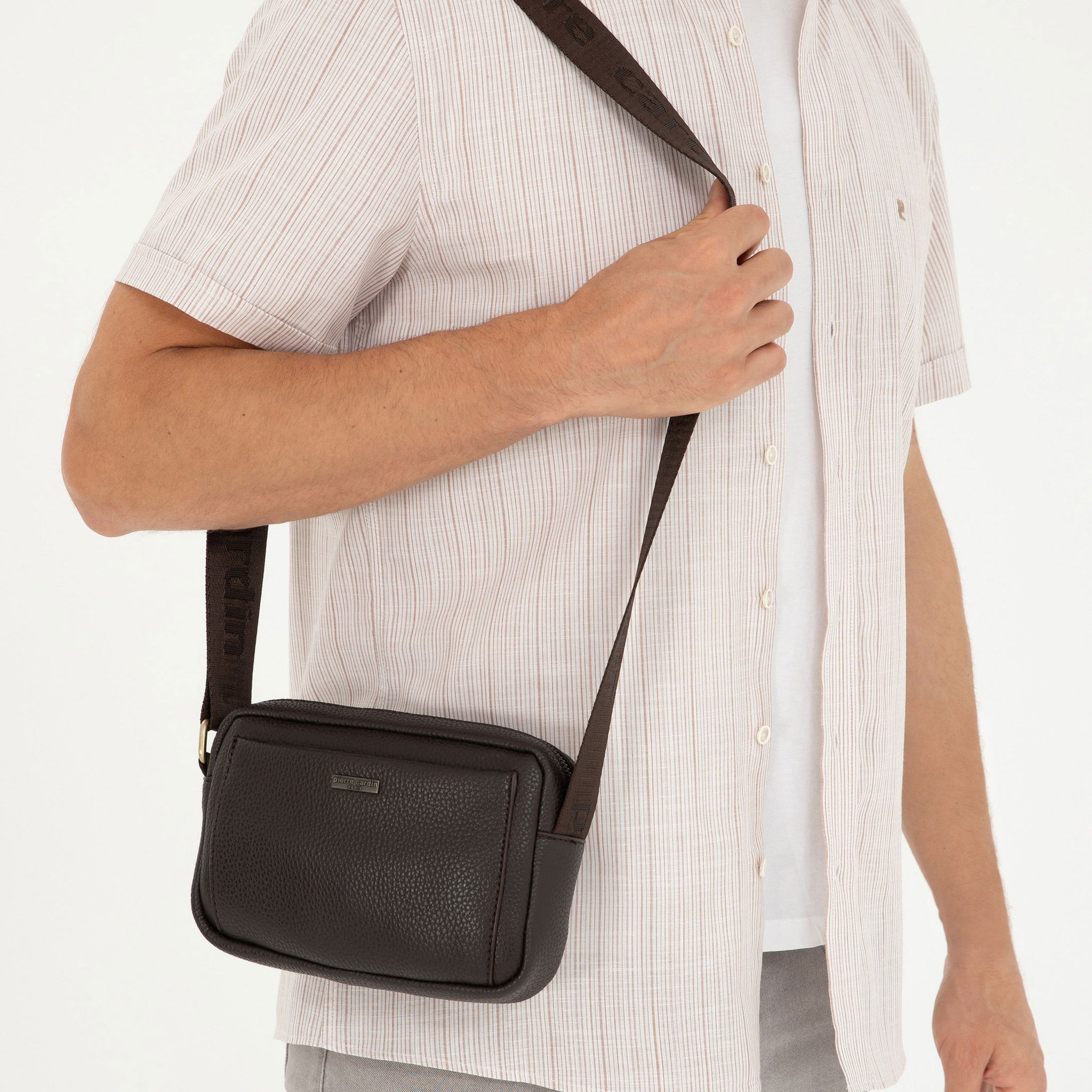 Men's Brown Shoulder Bag