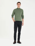 Black Slim Fit Canvas Pants