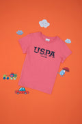 Boys' Pink Basic Crew Neck T-Shirt