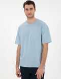 Light Blue Comfort Fit Basic T-Shirt
