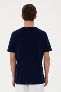 Men's Regular Fit Crew Neck Navy T-Shirt