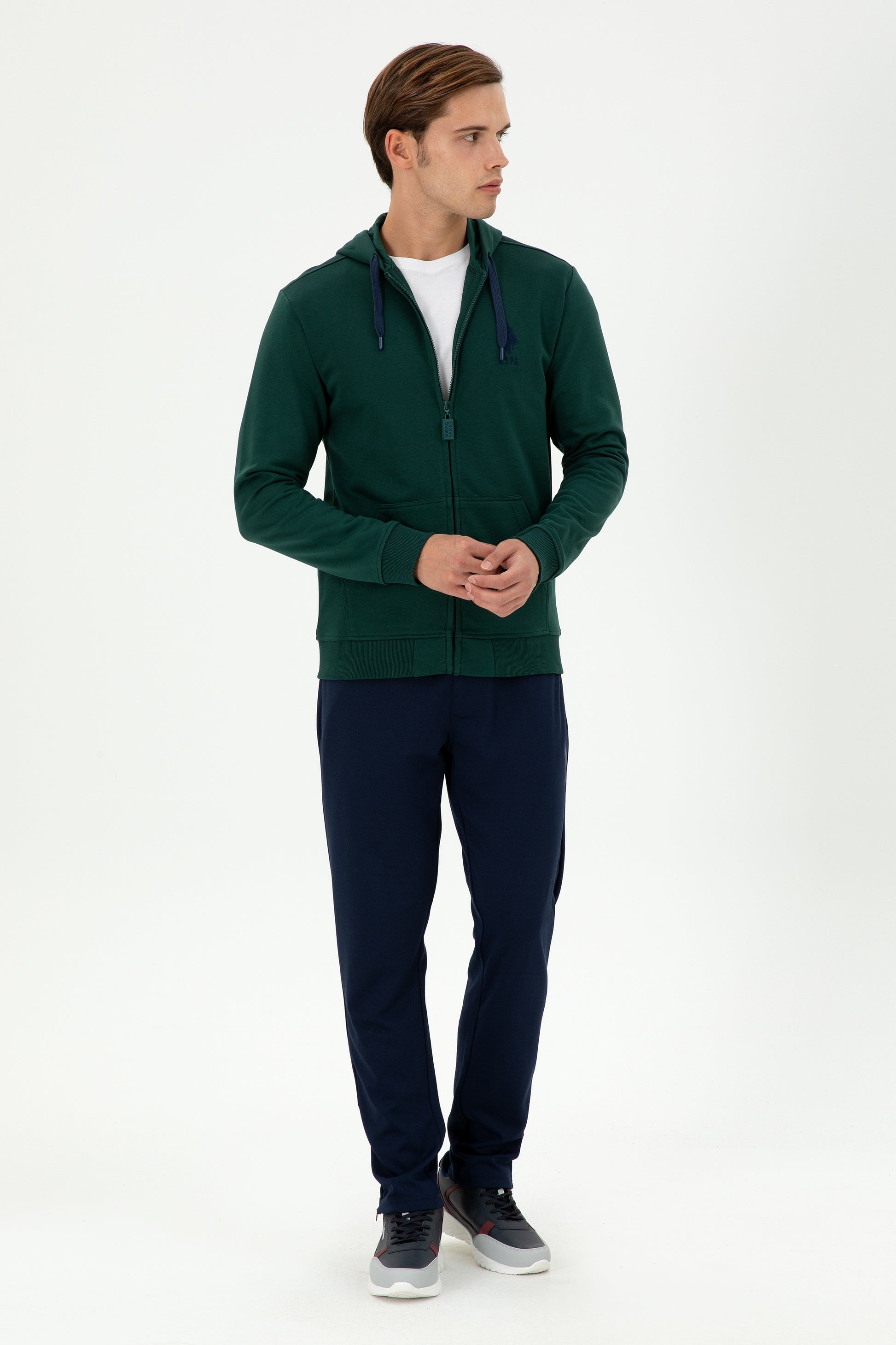 Men's Dark Green Knitted Cardigan