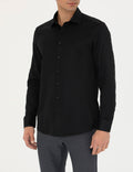 Black Slim Fit Long Sleeve Shirt