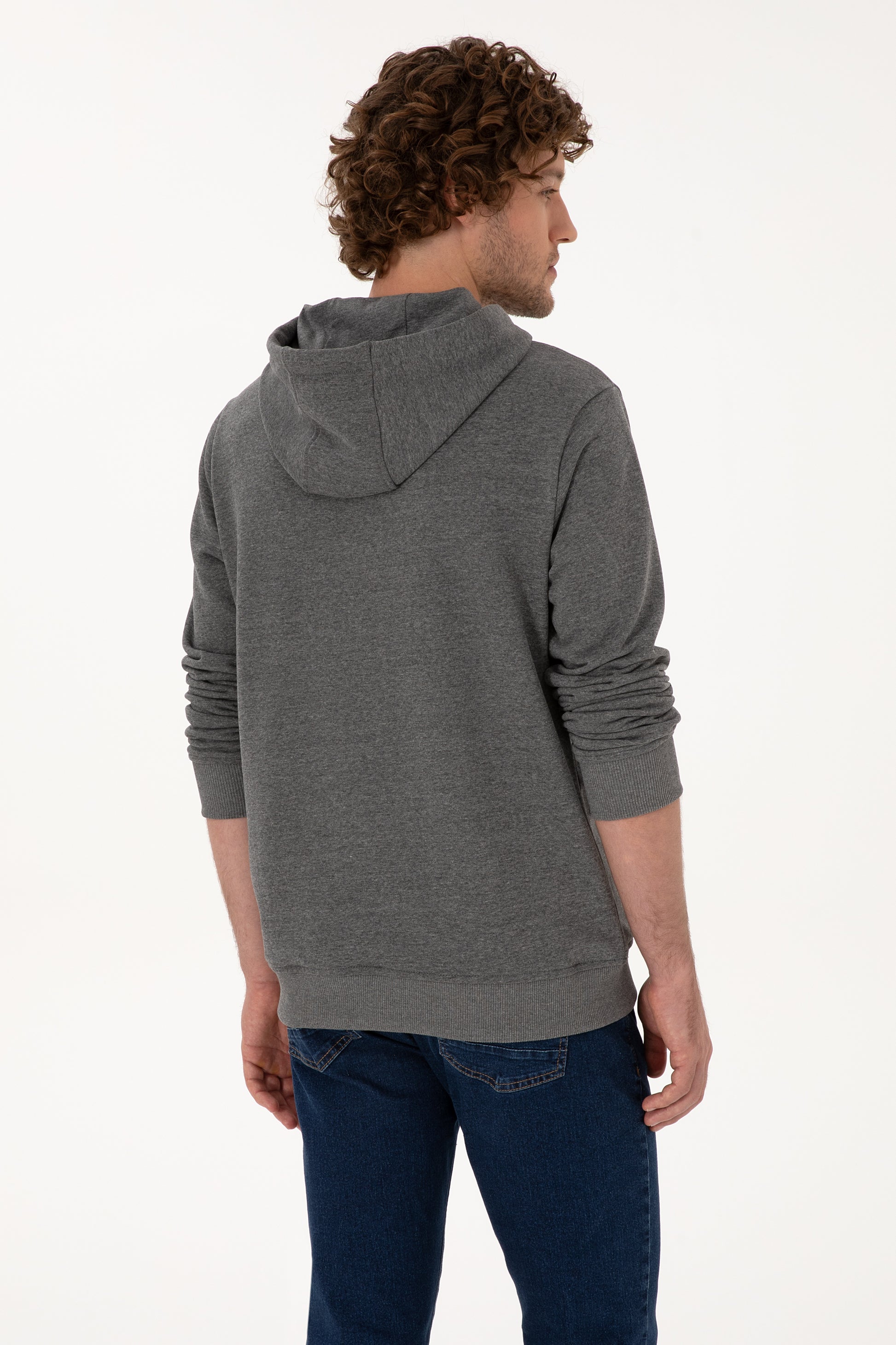 Men's Anthracite Melange Basic Sweatshirt