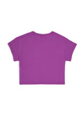 Girls' Purple Crew Neck T-Shirt