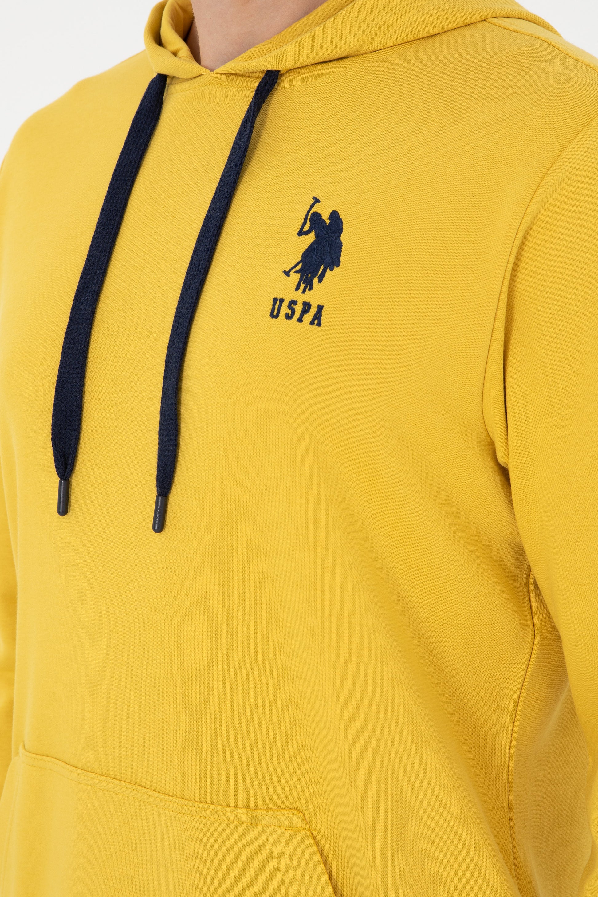 Men's Yellow Basic Sweatshirt