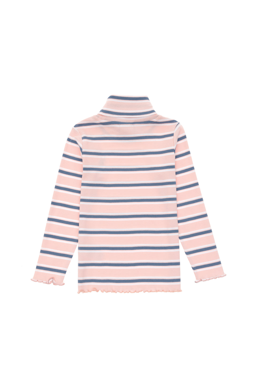 Girls' Powder Pink Turtleneck Sweatshirt