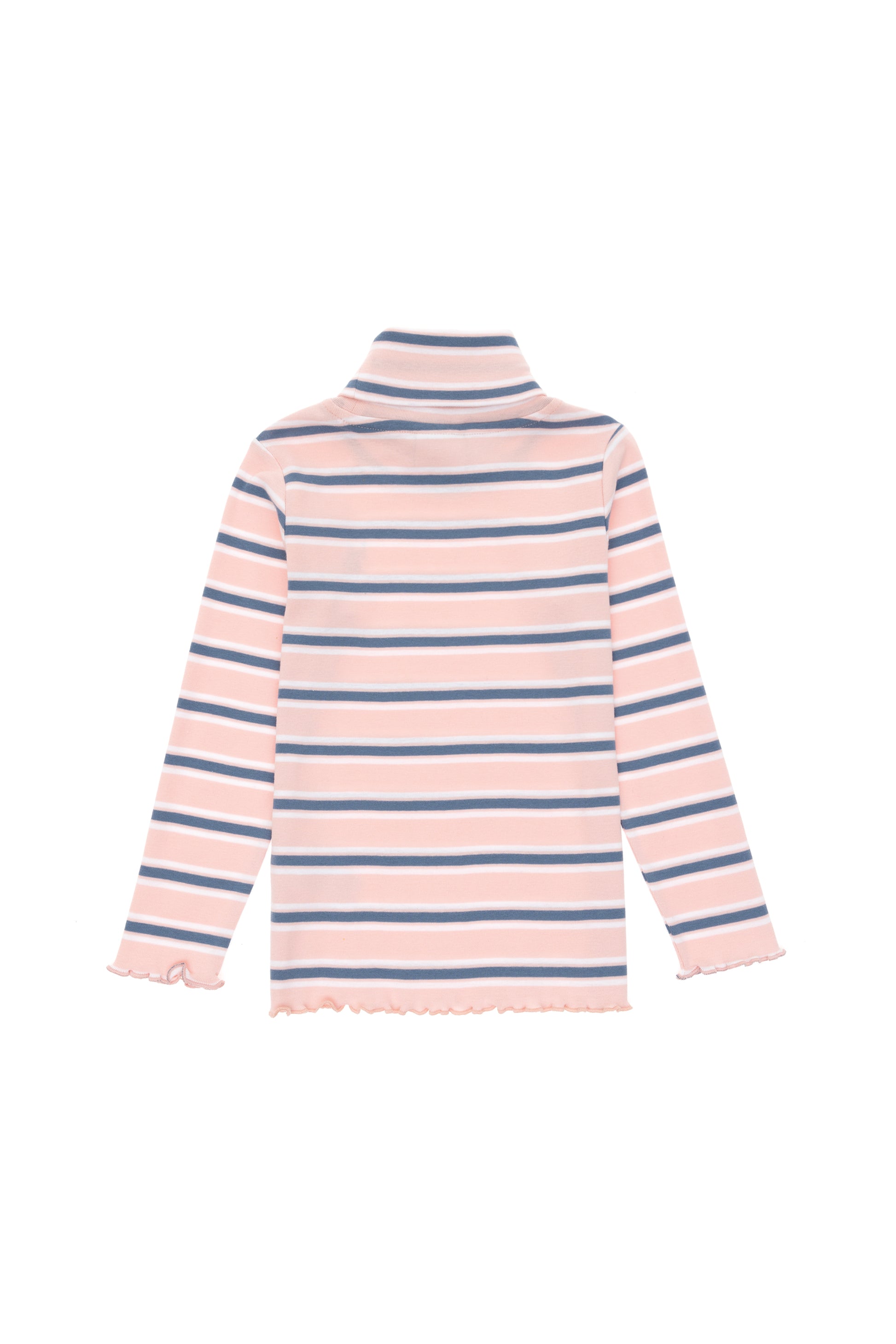 Girls' Powder Pink Turtleneck Sweatshirt