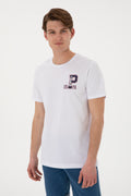 Men's Regular Fit Crew Neck White T-Shirt