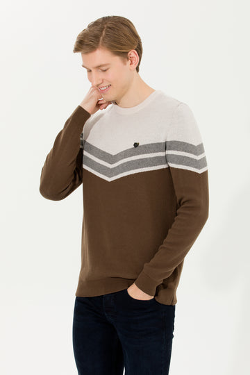 Men's Coconut Crew Neck Knitwear Sweater