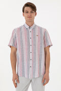 Men's Red Short Sleeve Shirt