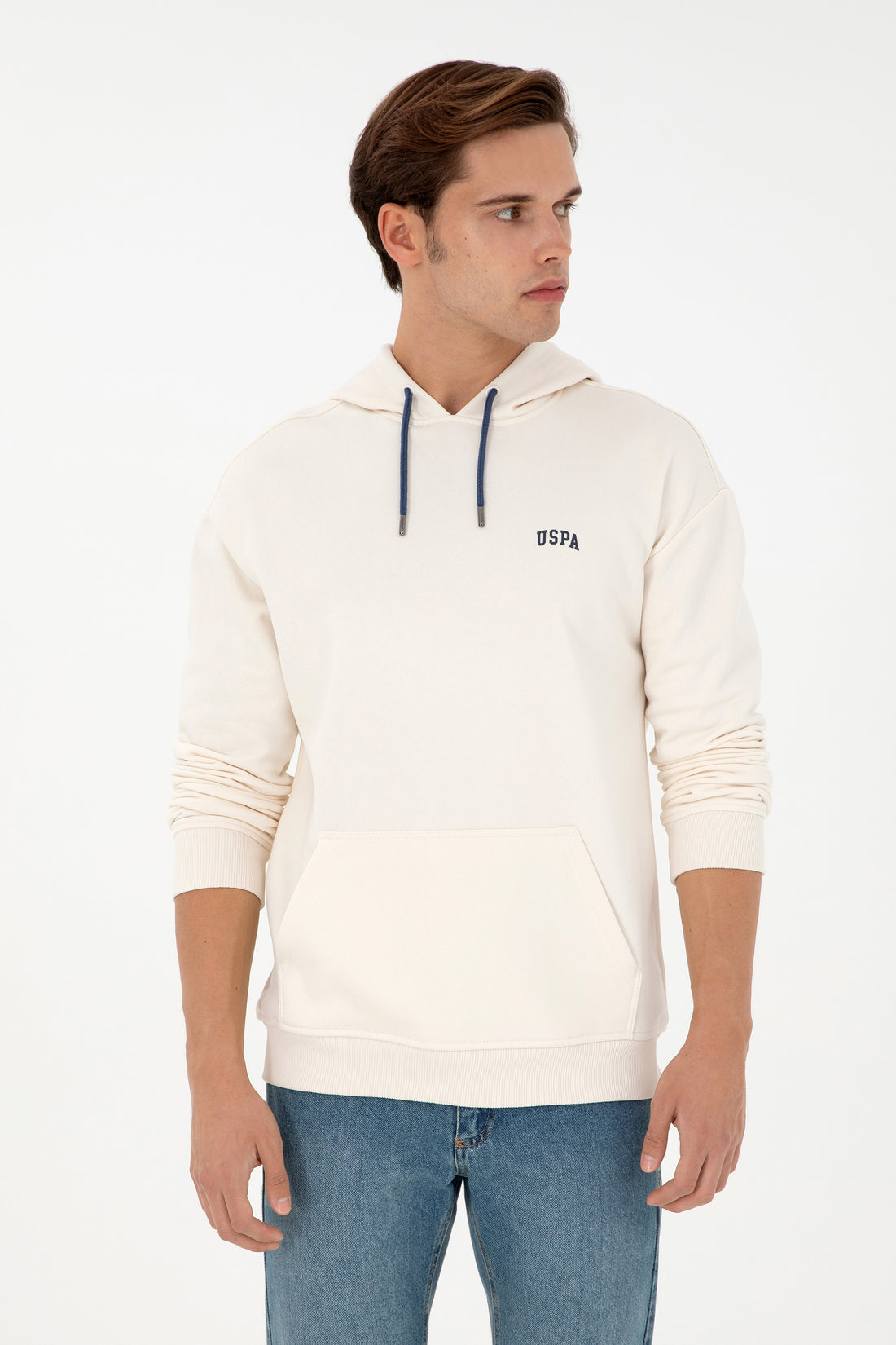 Men's Cream Basic Sweatshirt