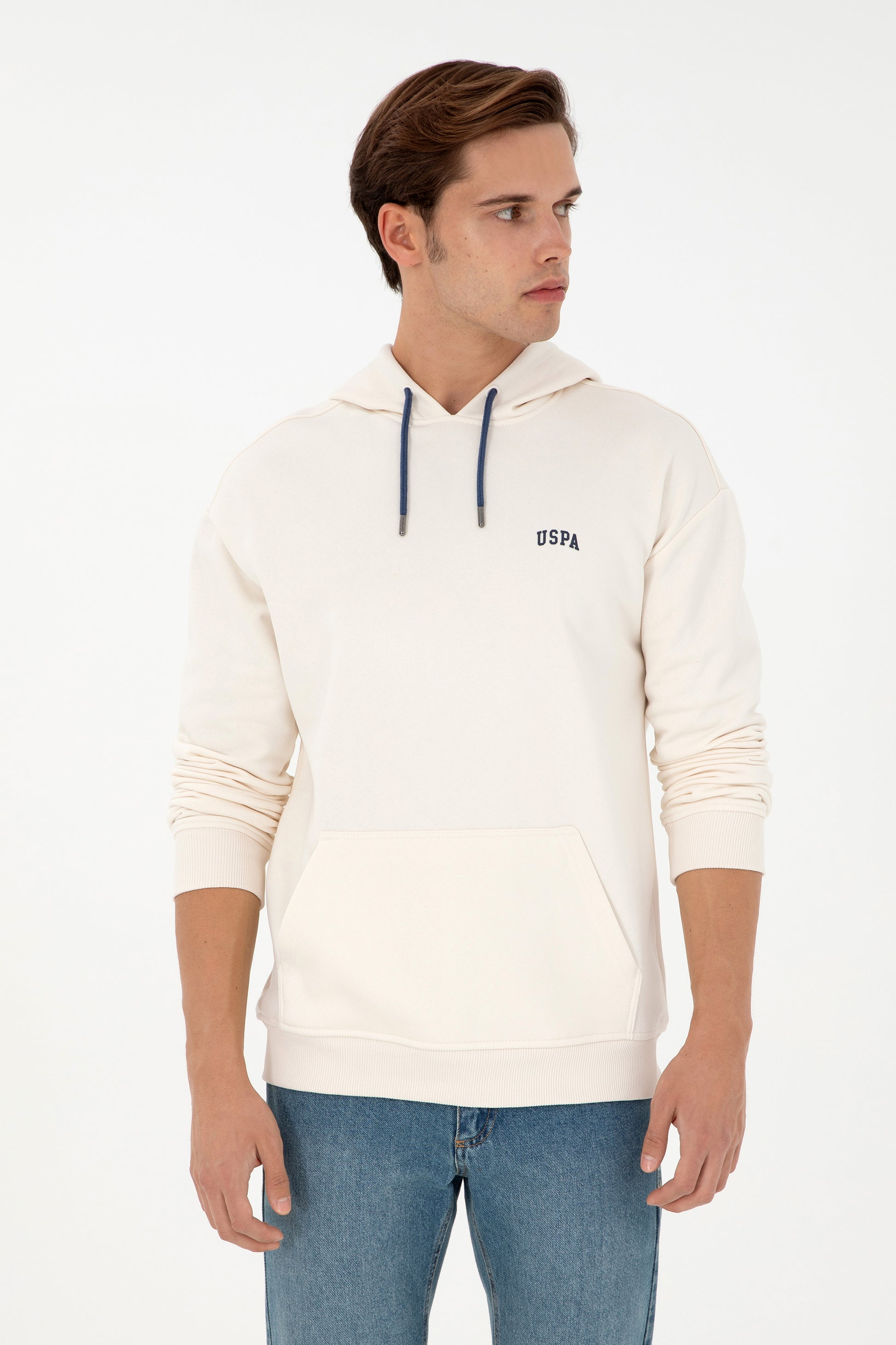 Men's Cream Basic Sweatshirt