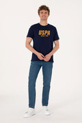 Men's Regular Fit Crew Neck Navy T-Shirt