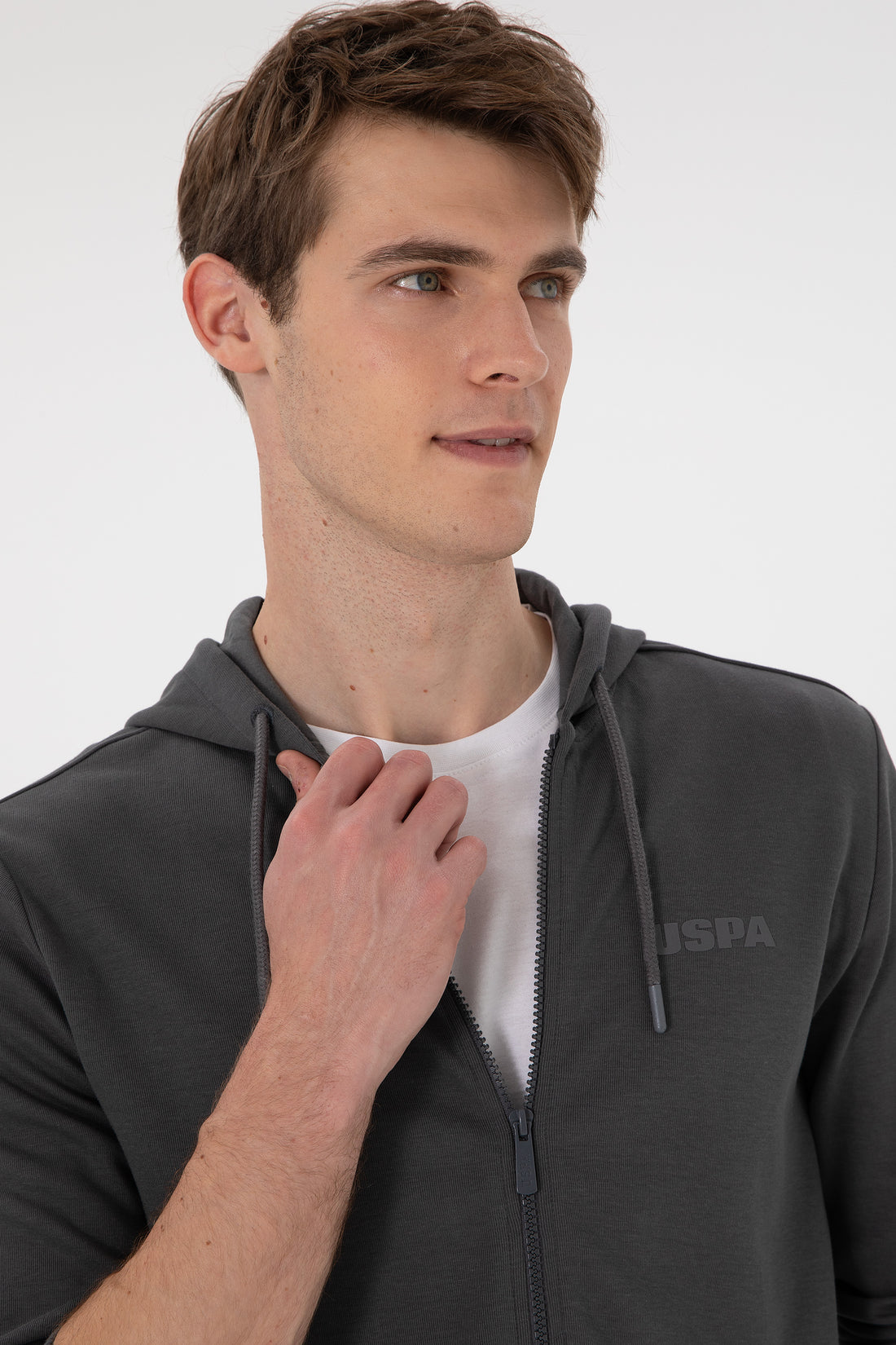 Men's Anthracite Knitted Cardigan
