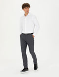 White Slim Fit Long Sleeve Shirt