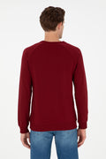 Men's Burgundy Basic Sweatshirt