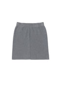 Girls' Grey Melange Knitwear Skirt
