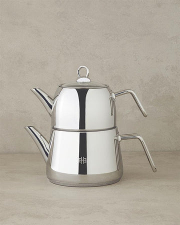 Daisy Steel Teapot Silver