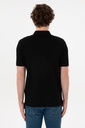 U.S. Polo Assn. - Men's Regular Fit Polo Neck Black Basic T-Shirt