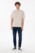 Men's Comfort Fit Crew Neck Stone T-Shirt