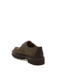 Khaki 100% Leather Casual Shoes