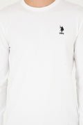 Men's White Basic Sweatshirt