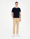 Camel Slim Fit Canvas Pants