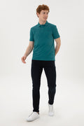 Men's Dark Green Basic T-Shirt