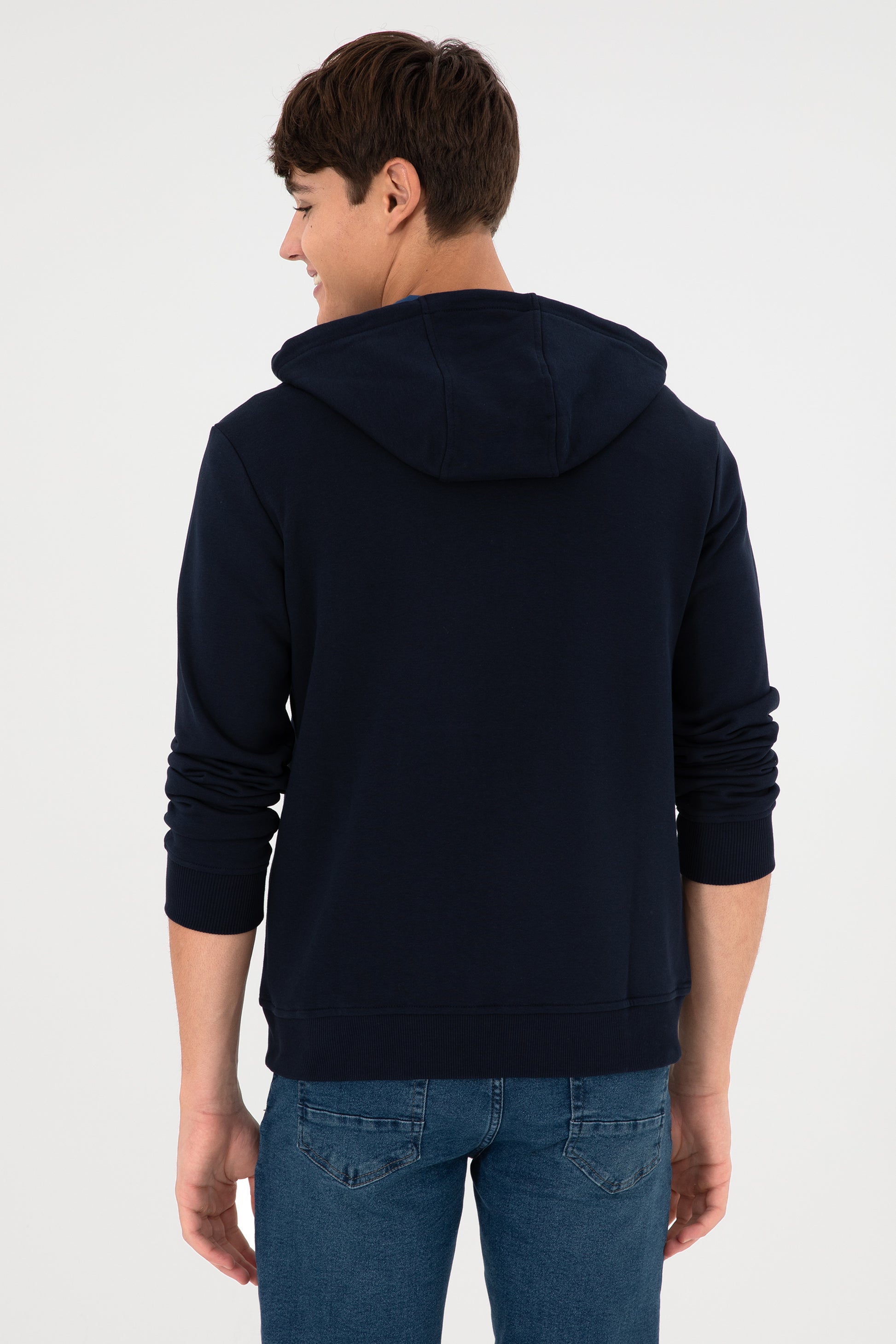 Men's Navy Blue Knitted Cardigan