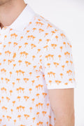 Men's Orange Polo Neck T-Shirt