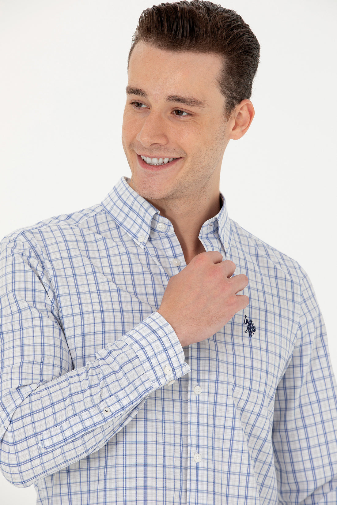 Men's Plaid Blue Shirt