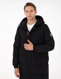 Black Regular Fit Coat