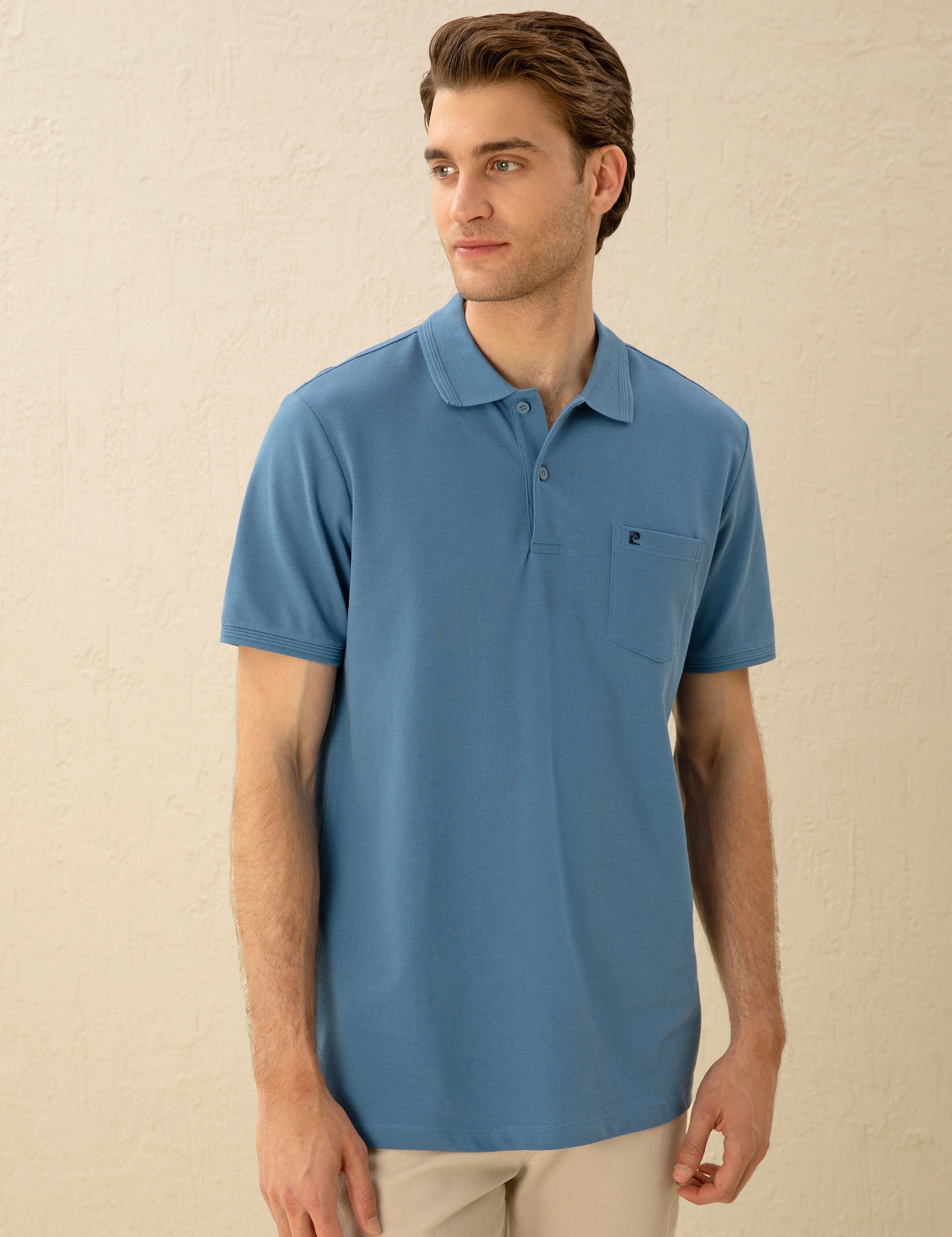 Dark Blue Regular Fit Basic T-Shirt