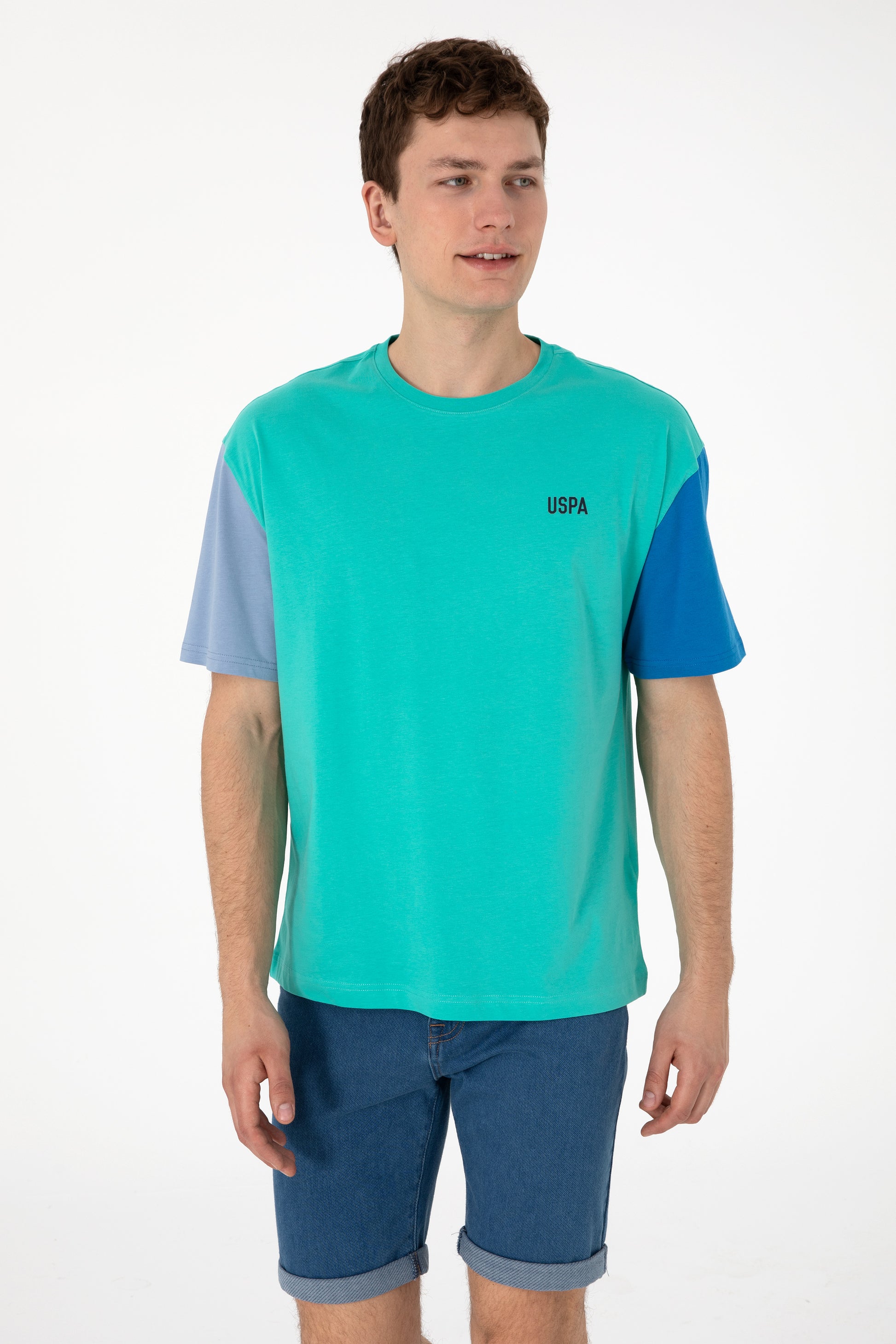 Men's Comfort Fit Crew Neck Mint T-Shirt